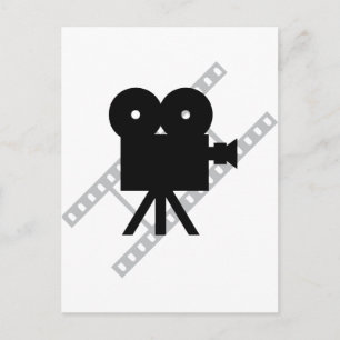 Filmkamera-Symbol Postkarte