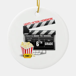 Filmklapboard 6. Klasse Keramik Ornament
