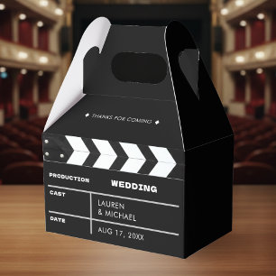 Filmklappe Hochzeit Danke Geschenkschachtel