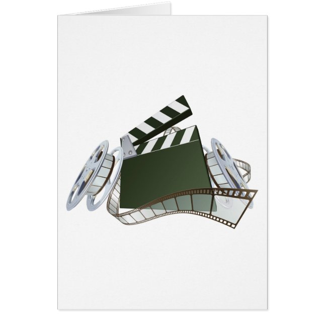 Filmklapperboard und Filmrollen (Vorne)