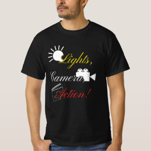 Filmlichtkamera-Aktion T-Shirt