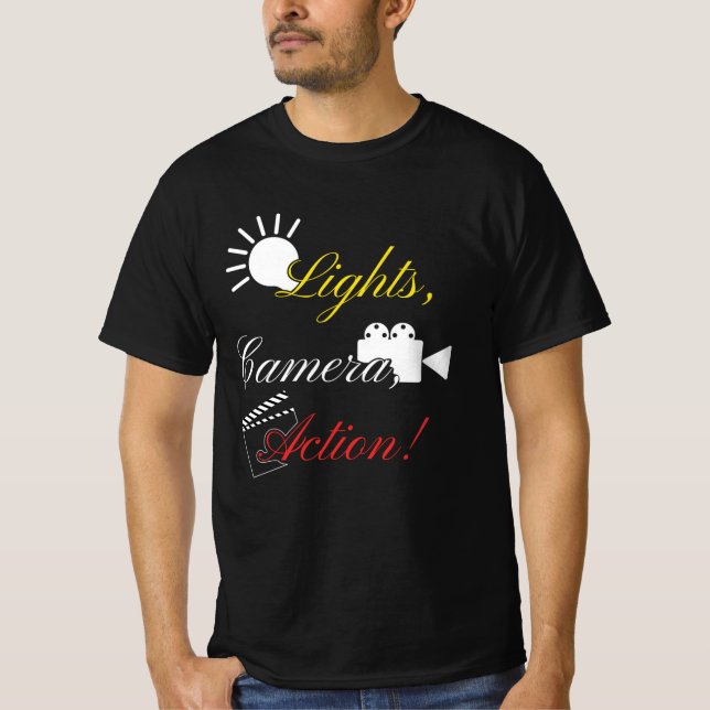 Filmlichtkamera-Aktion T-Shirt (Vorderseite)