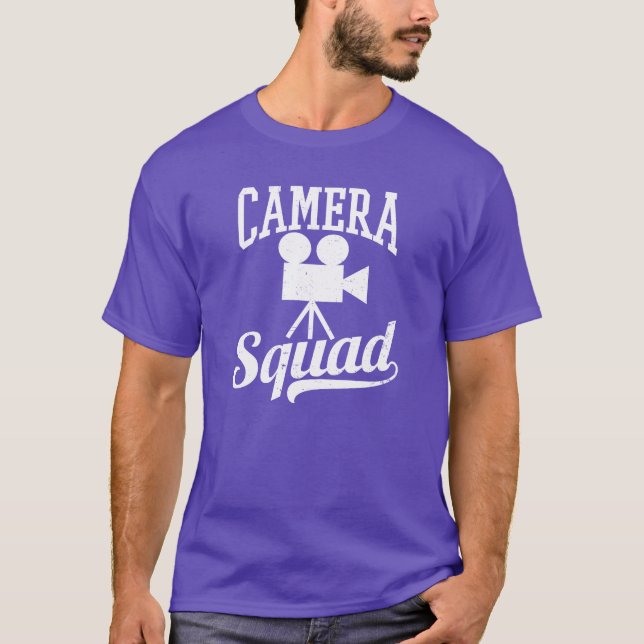 Filmmaker Camera Squad Geschenk Vintag T-Shirt (Vorderseite)