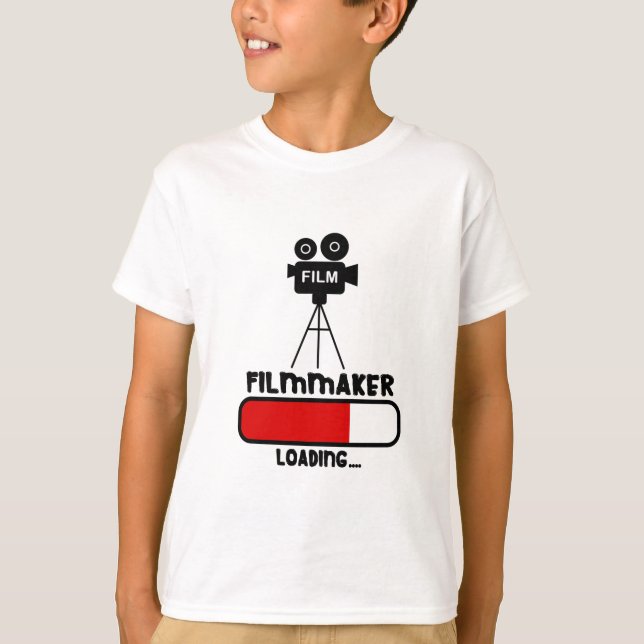 Filmmaker Cameraman is Loading Bar Funny Gift T-Shirt (Vorderseite)