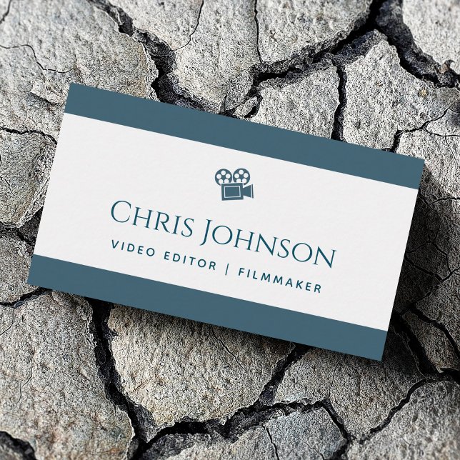 Filmmaker Filmproduzent Director Aquamarin Visitenkarte (Von Creator hochgeladen)