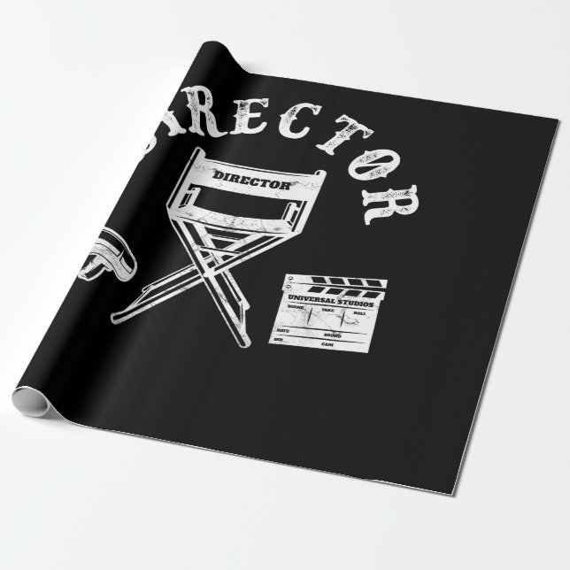 Filmmaker-Regisseur Geschenkpapier (Ungerollt)