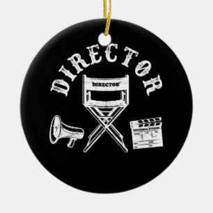 Filmmaker-Regisseur Keramik Ornament