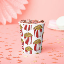 Filmmovie Night Sleepover Buttered Popcorn Tube Pappbecher