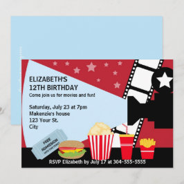 Filmnacht Geburtstag Einladung