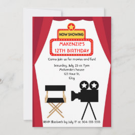 Filmnacht Geburtstag Einladung
