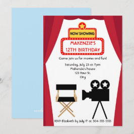 Filmnacht Geburtstag Einladung