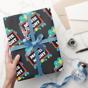 Filmnachtszeichentyppapier Geschenkpapier
