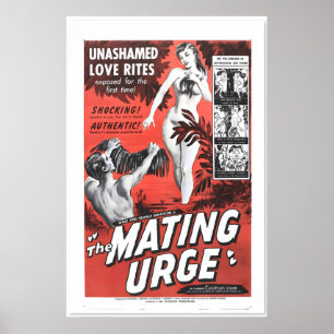 Filmplakat aus den 1950er Jahren The Mating Urge A Poster