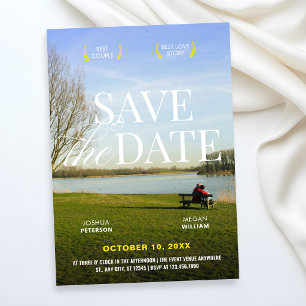 Filmplakat für ästhetische Romantik Foto Save The Date