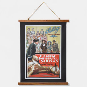 Filmplakat für The Great Impeeryul Sirkus Wandteppich Mit Holzrahmen