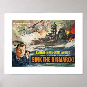 Filmplakat 'Sink the Bismarck' Poster
