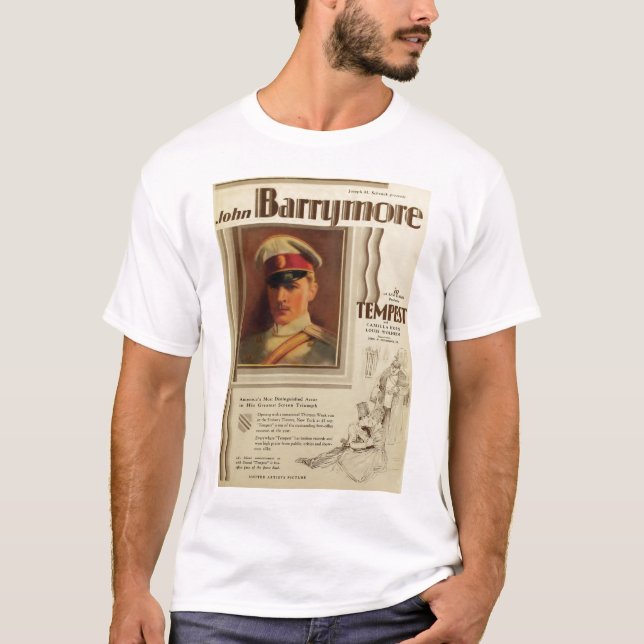 Filmplakat T - Shirt 1928 Johns Barrymore (Vorderseite)
