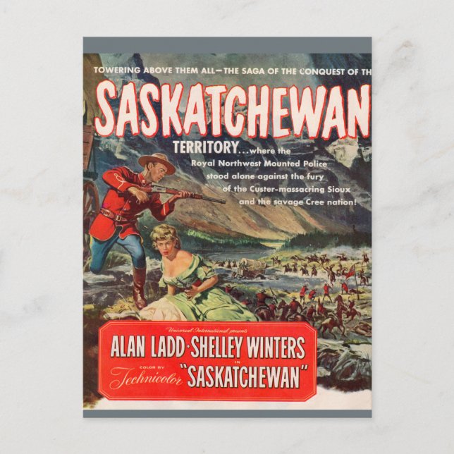 Filmplakatbild von Saskatchewan Postkarte (Vorderseite)