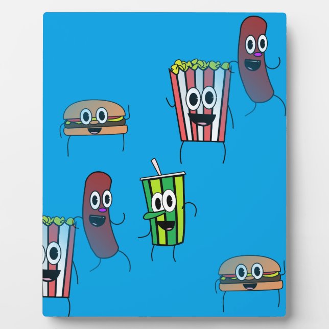 Filmpopcorn Fotoplatte (Vorderseite)