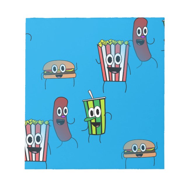 Filmpopcorn Notizblock (Vorderseite)