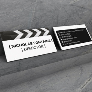 Filmproduktionsleiter und Regisseur Visitenkarte