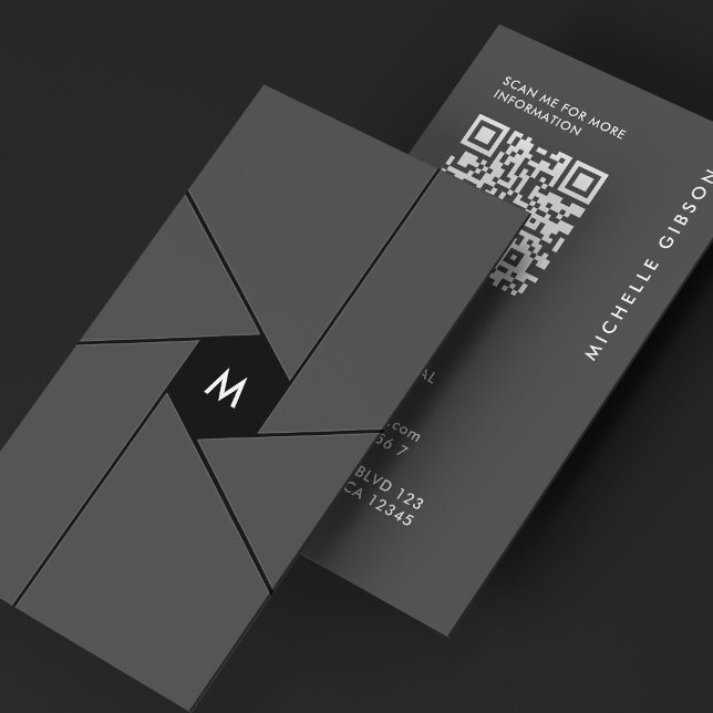 Filmproduzent Dunkelgraue Verschlussleuchten Moder Visitenkarte (Film Producer Dark Grey Shutter Lens Modern Business Card
)
