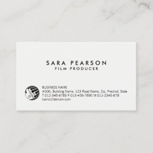 Filmproduzent Entertainment Business Card Visitenkarte