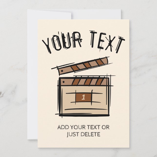 Filmproduzent, Schauspieler, Filmregisseur, Gesche Einladung (Vorderseite)