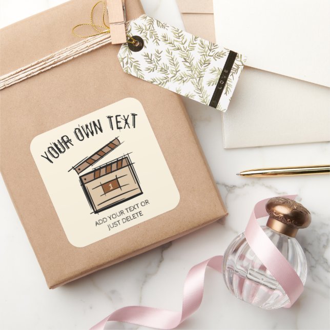 Filmproduzent, Schauspieler, Filmregisseur, Gesche Quadratischer Aufkleber (Schenken)