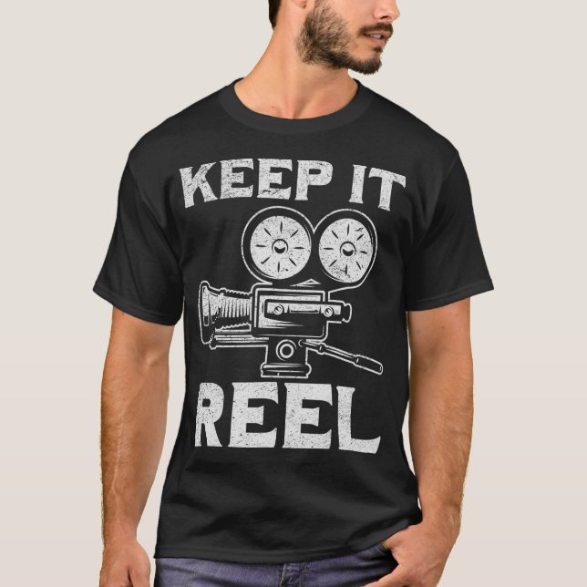Filmproduzenten von Filmfilmen behalten T-Shirt (Vorderseite)