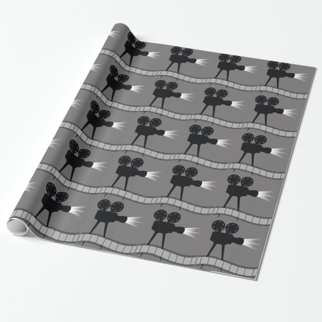 Filmprojektor Geschenkpapier (Ungerollt)