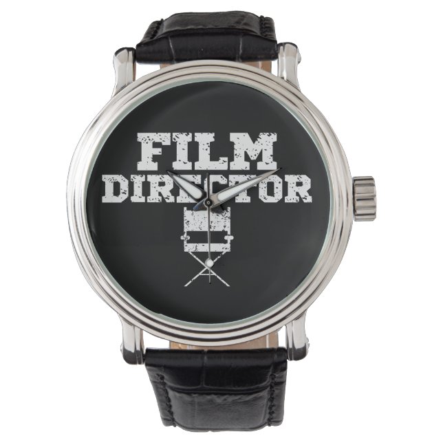 Filmregisseur Crew Chair Apparel Birthday Armbanduhr (Vorderseite)