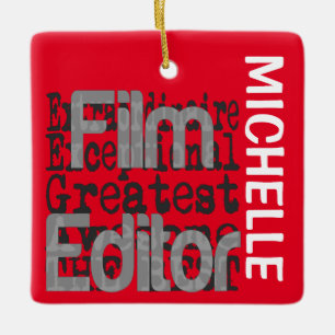 Filmregisseur Extraordinaire CUSTOM Keramikornament