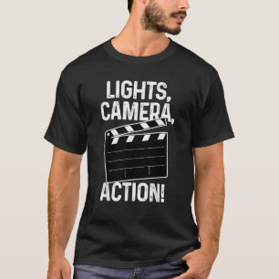 Filmregisseur Produzent Filmemacher Filmlichter T-Shirt