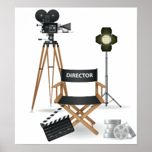 Filmregisseur-Set-Plakat Poster