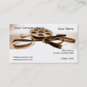 Filmrolle im Sepia tont Hintergrund Visitenkarte