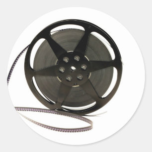 Filmrolle Runder Aufkleber