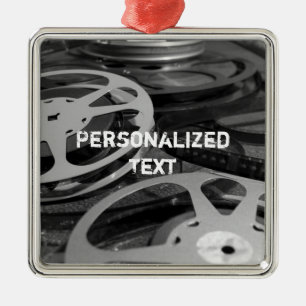 Filmspule / Filmrolle mit individuellem Namen Ornament Aus Metall