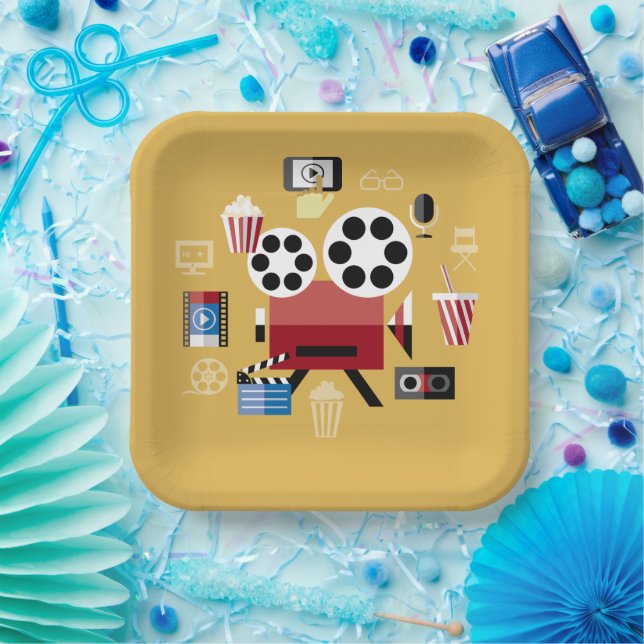 Filmspule Party Papier Teller (Party)