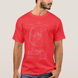 Filmspule Patent Filmemacher Geschenk Movieee vint T-Shirt