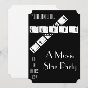 Filmstar Hollywood-Verkleidungsparty Einladung