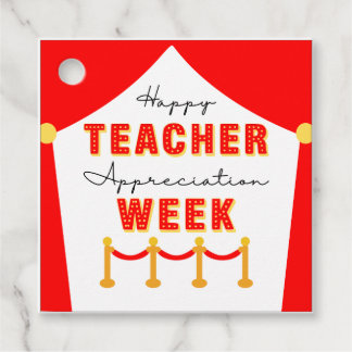 Filmstar-Lehrer-Würdigungs-Roter-Teppich Geschenkanhänger