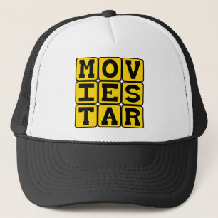 Filmstar, populärer Schauspieler Truckerkappe