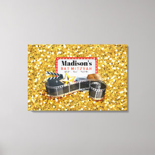 FILMSTAR Schläger-Bar Mitzvah unterzeichnen herei Leinwanddruck