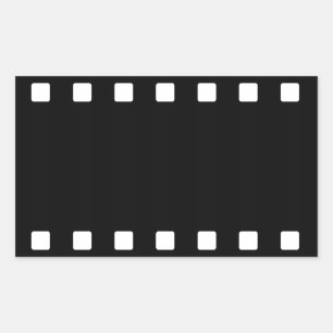 Filmstreifen-Aufkleber Rechteckiger Aufkleber