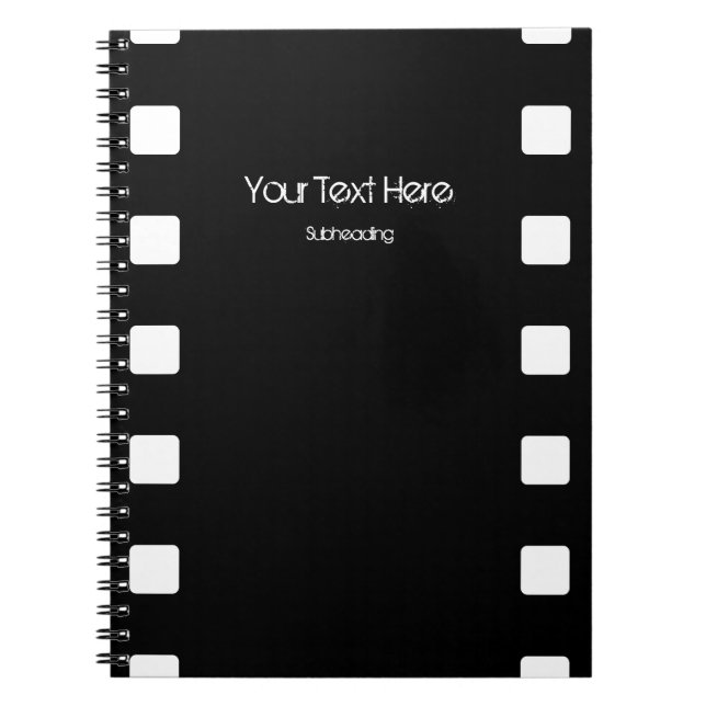 Filmstreifen für individuelles Notebook Notizblock (Vorderseite)