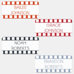 Filmstreifen Winter Spice Coded Bekleidung Name Etiketten