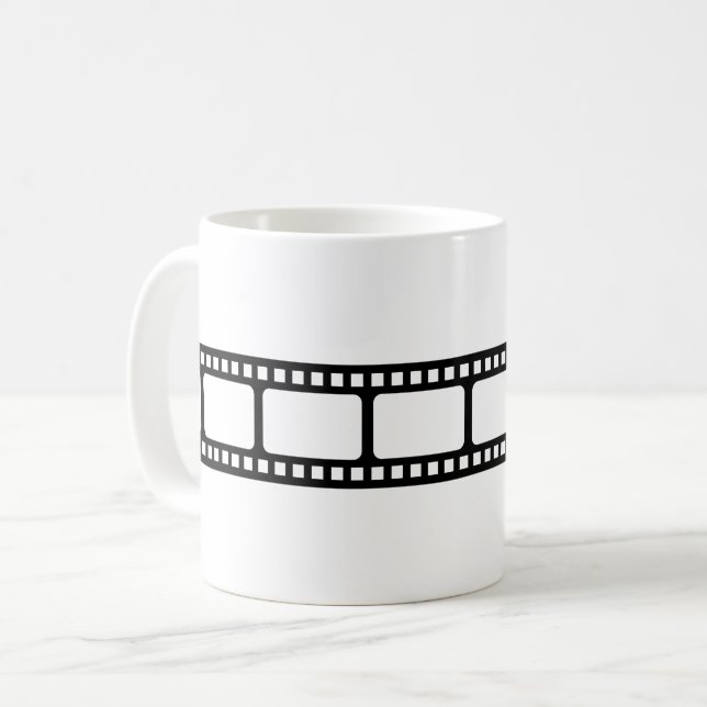 Filmstrip Film Reel Novelty Kaffeetasse (Vorderseite Links)