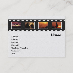 Filmstrip-Visitenkarte Visitenkarte