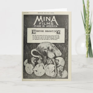 Filmstudio 1915 humorvolle Ostern-Karte Feiertagskarte